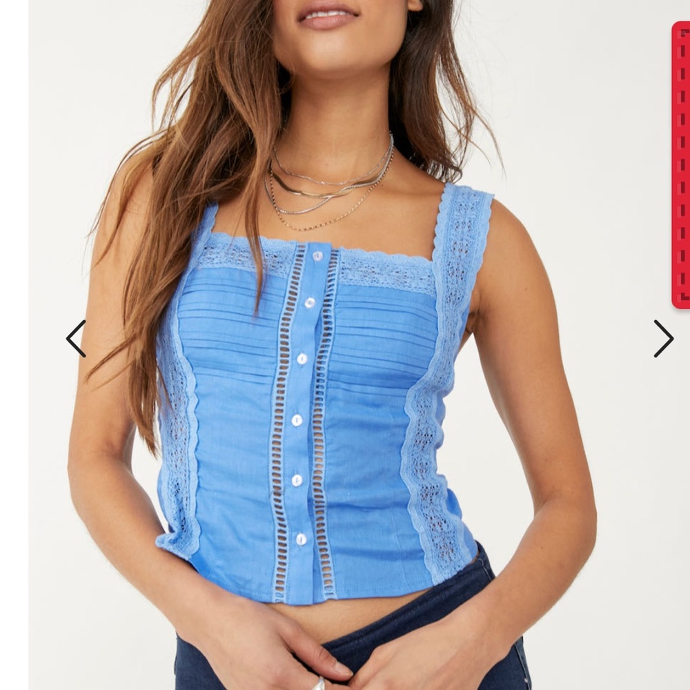 Free People Maggie lace tank new